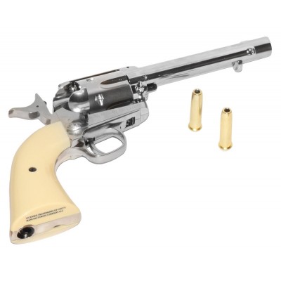 Пневматический револьвер Umarex Colt SAA 45 BB nickel, кал. 4,5 мм (шарики)