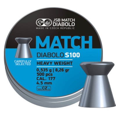 Пули JSB Blue Match Diabolo S 100 4.5 мм (500 шт.) - 0.535 г