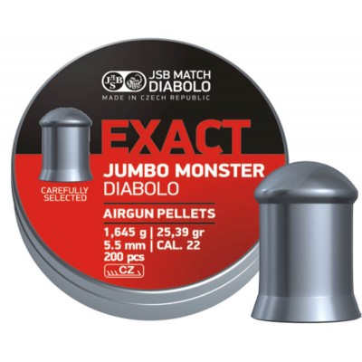 Пули JSB Exact Jumbo Monster 5.52 мм (200 шт.) - 1.645 г
