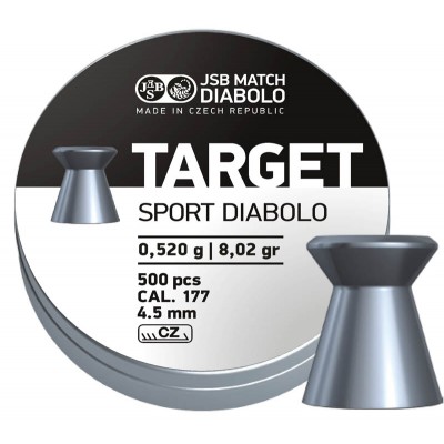 Пули JSB Diabolo Target Sport 4,5 мм (500 шт) - 0.52 г