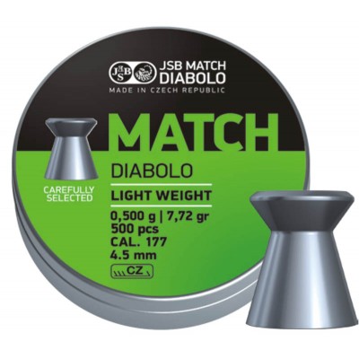 Пули JSB Green Match Diablo 4,5 мм (500 шт) - 0.5 г