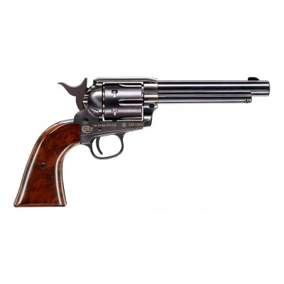 Пневматический револьвер Umarex Colt SAA 45 PELLET Blued (пули)