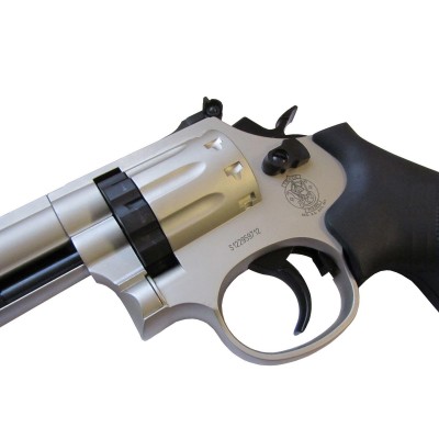 Пневматический револьвер Umarex Smith&Wesson 686-6 (Nickel, никелированный)